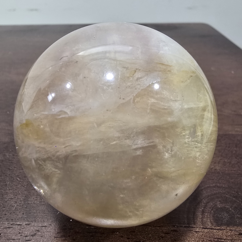 Citrine Crystal Sphere 58mm - Picture 9 of 17